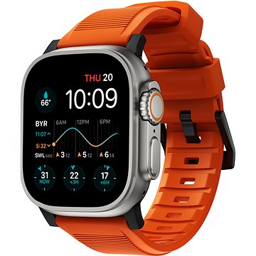 Nomad Rugged Strap Orange/Black Apple Watch 42/44/45/Ultra 49mm (NM01217985)