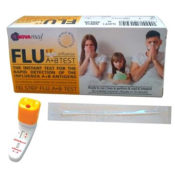Novamed No Step FLU A+B Test - domácí test na chřipku (7290017213057)