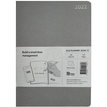 NEO SMARTPEN 2022 měsíční se zápisníkem, šedý (PNP00042)