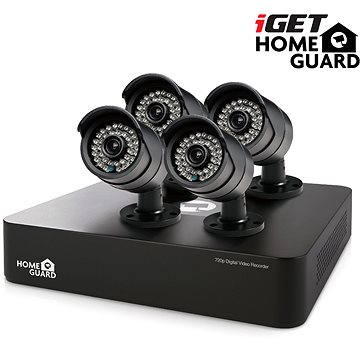 iGET HOMEGUARD HGDVK46704, 4-kanálový HD DVR + 4x HGPRO728 kamera HD720p, IP66 (HGDVK46704)