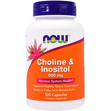 NOW Foods Cholin & Inositol, 500 mg, 100 kapslí (476)