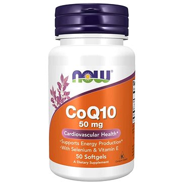 NOW Foods Koenzym Q10 (s vitamínem E a selenem) 50 mg, 50 softgel kapslí (749)