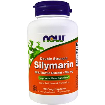 NOW Foods Silymarin (Ostropestřec mariánský), 100 rostlinných kapslí (482)