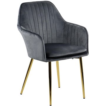 Židle CN-9020 židle šedozlatý rám (Stema_5903917404877)