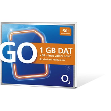 O2 Předplacená karta GO 1 GB