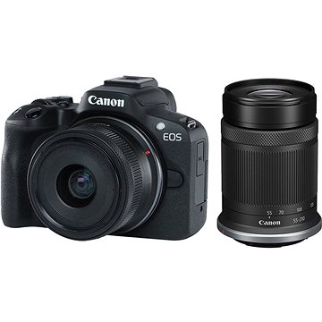 Canon EOS R50 černá + RF-S 18-45mm f/4.5-6.3 IS STM + RF-S 55-210mm f/5-7.1 IS STM (5811C023)