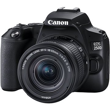 Canon EOS 250D černý + EF-S 18-55 mm f/4-5.6 IS STM (3454C002)