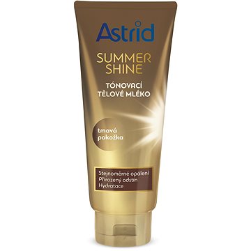 ASTRID Summer Shine Tónovací tělové mléko pro tmavou pokožku 200 ml (8592297005162)