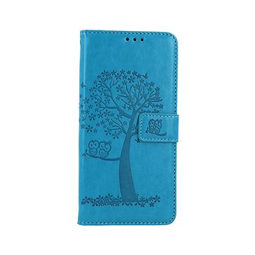 TopQ Pouzdro Samsung A33 5G knížkové Tyrkysový strom sovičky 75030 (Sun-75030)