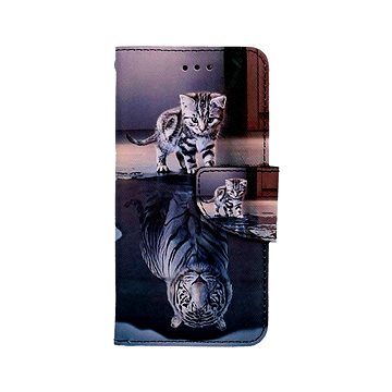 TopQ Pouzdro iPhone SE 2022 knížkové Tygr 74850 (Sun-74850)