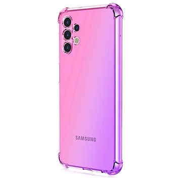 TopQ Kryt Samsung A13 silikon Shock duhový růžovo-fialový 72154 (Sun-72154)
