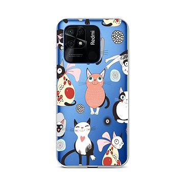 TopQ Kryt Xiaomi Redmi 10C Cats 2 76108 (Sun-76108)