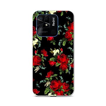 TopQ Kryt Xiaomi Redmi 10C Květy růží 76054 (Sun-76054)