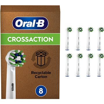 Oral-B Cross Action Kartáčková Hlava, 8 ks (4210201435426)