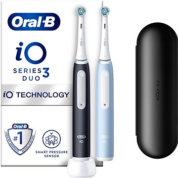 Oral-B iO 3 Duo Black & Blue Elektrické Zubní Kartáčky (8006540731772)