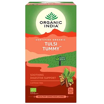 Organic India Tulsi Tummy – správné trávení, 25 sáčky - Bio 45 g (237)