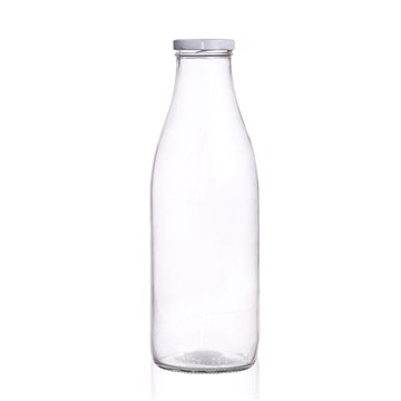 ORION Láhev sklo+víčko na mléko 1 l čirá (125952)