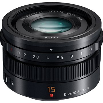 Panasonic Leica DG Summilux 15mm f/1.7 ASPH černý (H-X015E9-K)