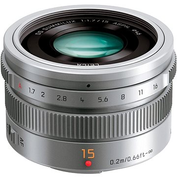 Panasonic Leica DG Summilux 15mm f/1.7 ASPH stříbrný (H-X015E-S)