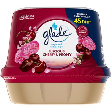 GLADE vonný gel do koupelny - Luscious Cherry & Peony 180g