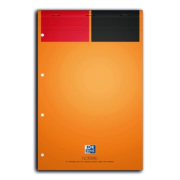 OXFORD International Notepad - blok A4+, 80 listů, linkovaný, žlutý papír (100100101)