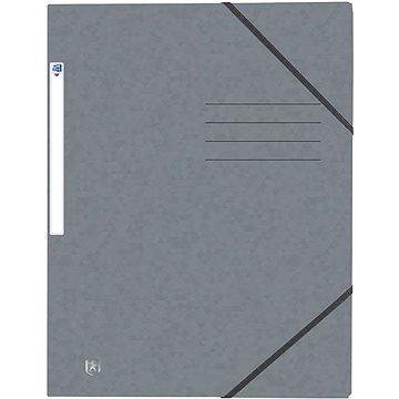 OXFORD desky A4 s gumičkou, šedé (400116327)