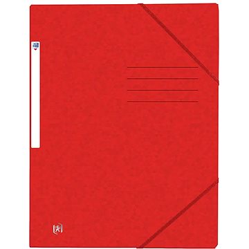OXFORD desky A4 s gumičkou, červené (400116308)