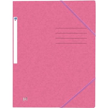 OXFORD desky A4 s gumičkou, růžové (400116351)