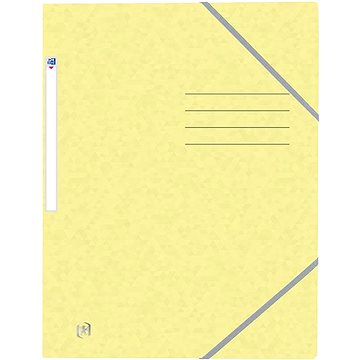 OXFORD desky A4 s gumičkou, pastelově žluté (400116357)
