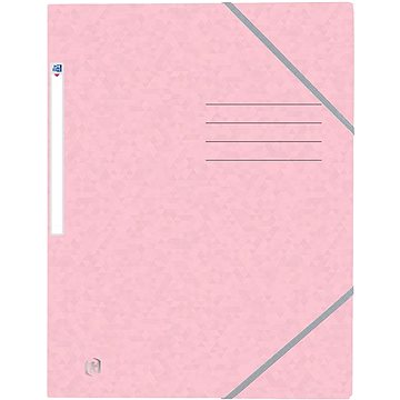 OXFORD desky A4 s gumičkou, pastelově růžové (400116353)