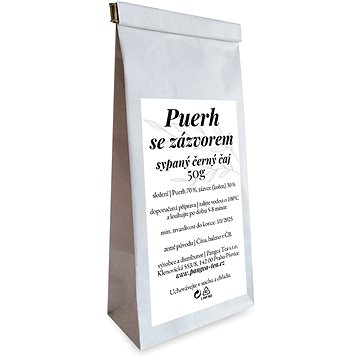 Pangea Tea sypaný čaj Puerh se zázvorem / Žaludeční 50g (61052)