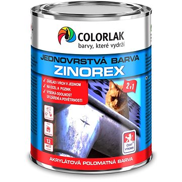 Colorlak ZINOREX na kovy S2211 ral9006 stříbrná (S2211-A-R9006-L.60)