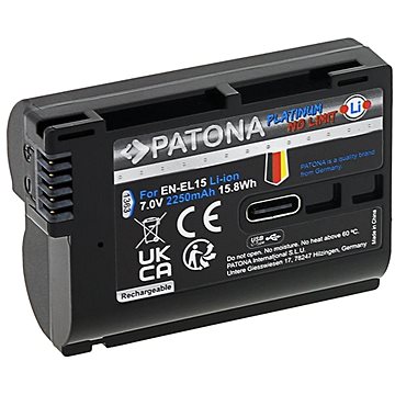 PATONA baterie pro Nikon EN-EL15C 2250mAh Li-Ion Platinum USB-C nabíjení (PT1363)
