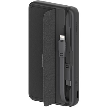 Eloop E57 10000mAh with Lightning and USB-C Cables Black (E57 Black)