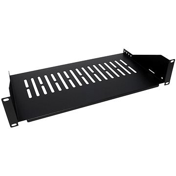VALUE 19'' police 2U, 250 mm, max. 10 kg, černá