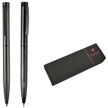 PIERRE CARDIN RENEE sada kuličkové pero + mikrotužka, gunmetal (B0400901IP3)