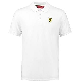 SCUDERIA FERRARI|Ferrari pánské tričko polo bílé||S (10885-S)