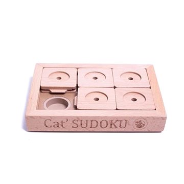 My Intelligent Pets Hlavolam pro psy a kočky Sudoku Small Advanced Wood (MIP-0S6)