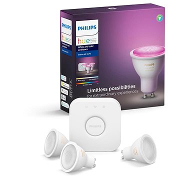 Philips Hue White and Color ambiance 5.7W GU10 starter kit (929001953113)