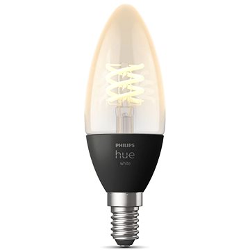 Philips Hue White 4.5W 550 Filament svíčka E14 (929002479501)