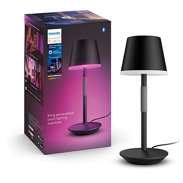 Philips Hue Go přenosná stolní lampička černá (929003128501)