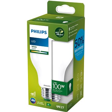 Philips LED 7,3-100W, E27, 3000K, mléčná, A (929003480201)