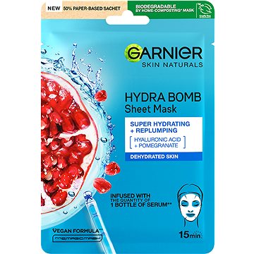 GARNIER Moisture+ Aqua Bomb Super Hydrating & Repulping Tissue Mask 28 g (3600542385312)