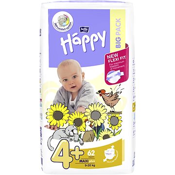 BELLA Baby Happy Maxi Plus vel. 4+ (62 ks) (5900516601140)