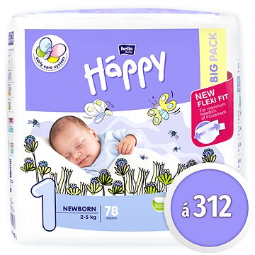 BELLA Baby Happy New Born vel. 1 (312 ks)