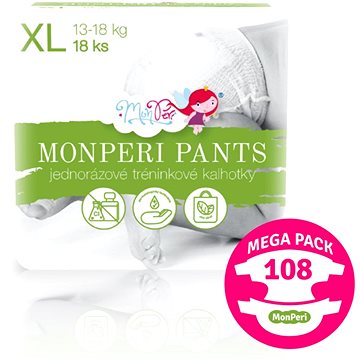 MonPeri Pants Mega Pack vel. XL (108 ks)