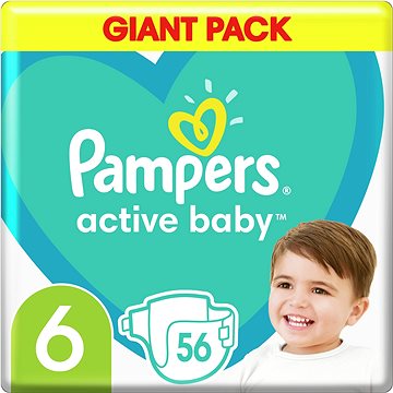 PAMPERS Active Baby vel. 6 (56 ks), 13–18 kg (8001090950130)