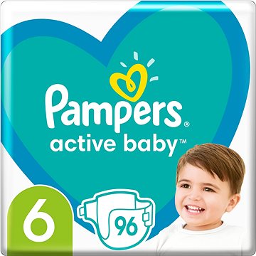 PAMPERS Active Baby vel. 6 (96 ks) - měsíční balení (8001090951892)