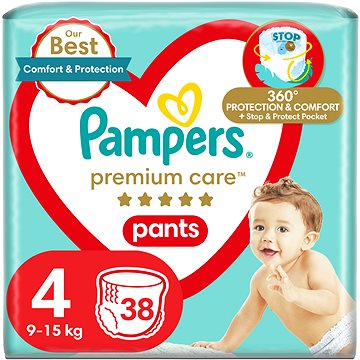 PAMPERS Pants Premium Care Maxi vel. 4 (38 ks) (8001090759832)