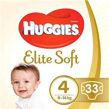 HUGGIES Elite Soft vel. 4 (33 ks) (5029053547787)